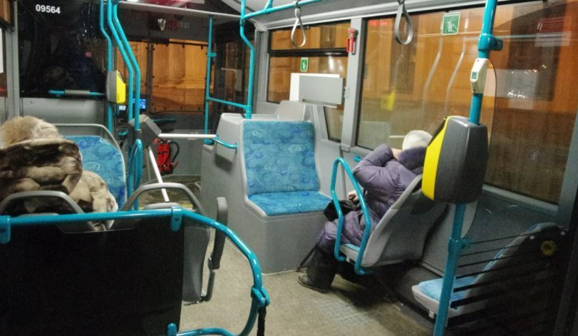 Imagen del transporte público de los moscovitas