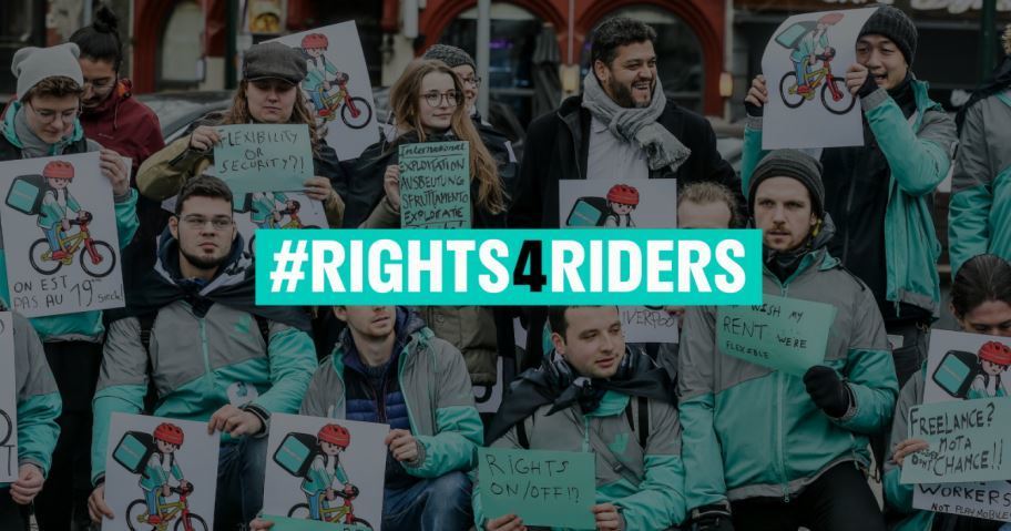 Los repartidores de Deliveroo se enfrentan a la empresa antes de su salida a bolsa