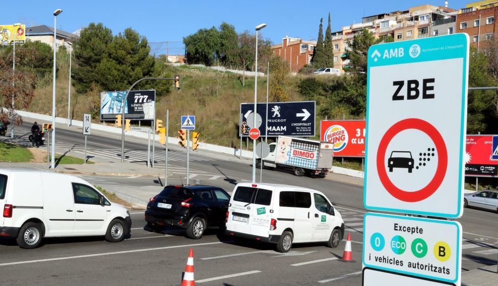Imagen de las restricciones en Barcelona en las ZBE