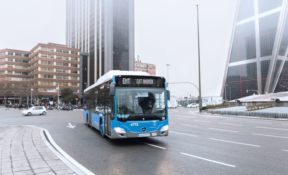 Un autobús de la EMT de Madrid