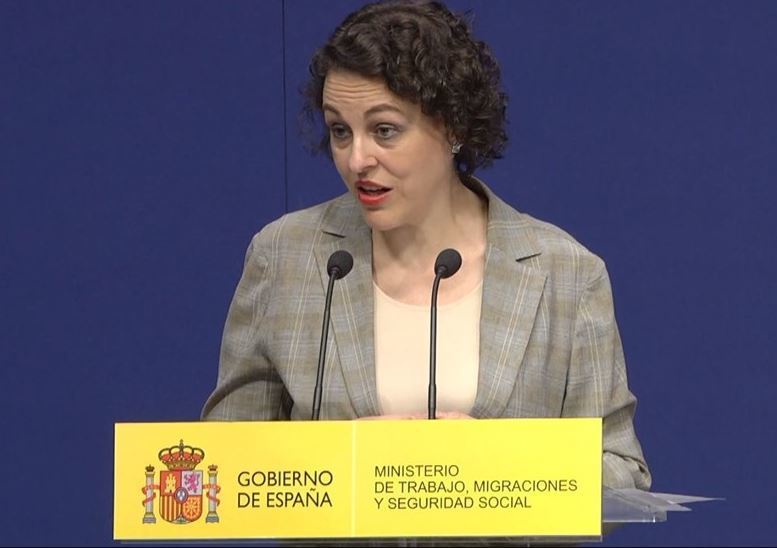 Imagen de la Ministra de Trabajo, Magdalena Valerio