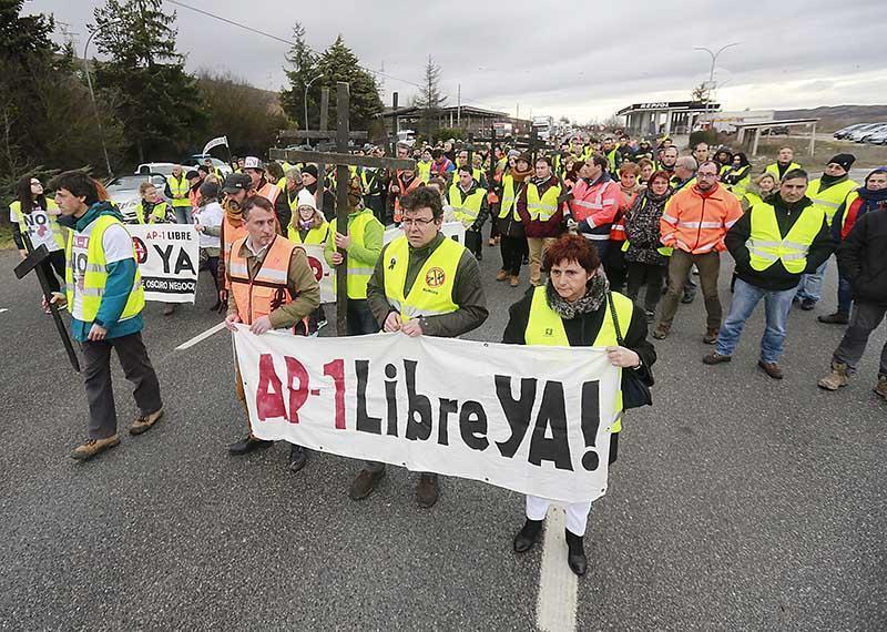 Manifestación de la Plataforma de la N-1