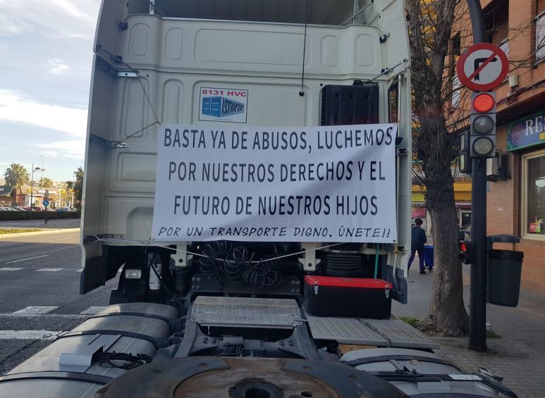 Uno de los camines de la manifestación