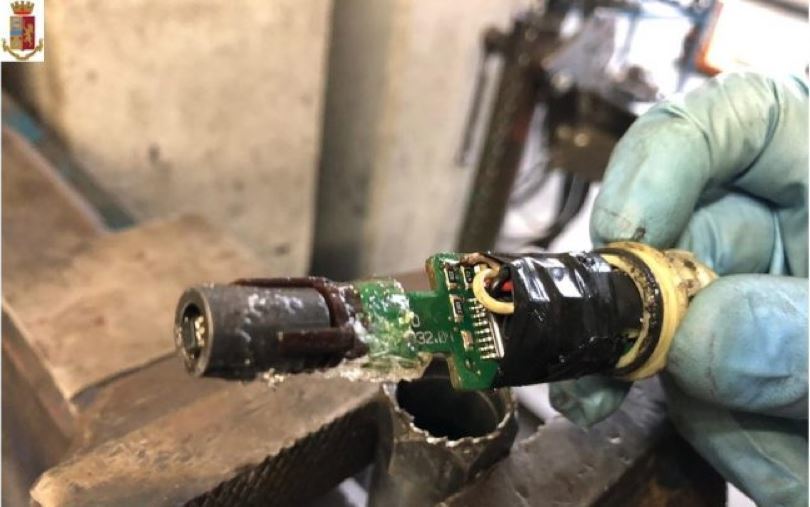 Imagen de la manipulación del tacógrafo