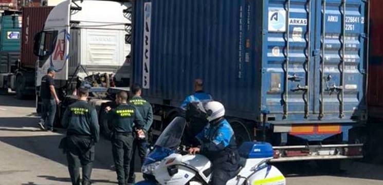 Imagen de la intervención policial