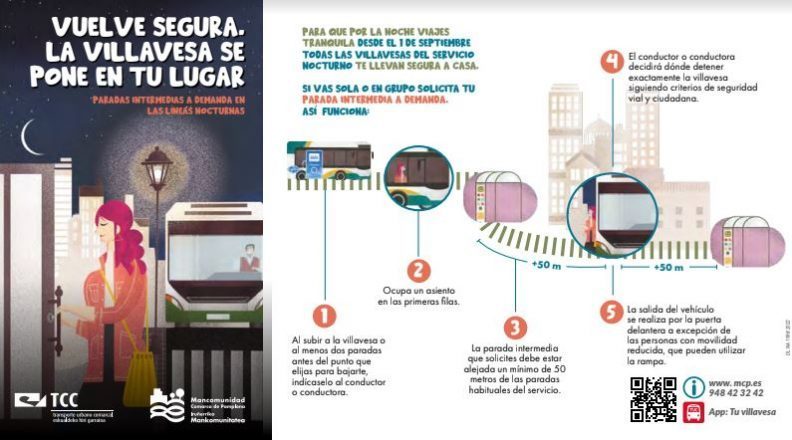 La MCP de Pamplona presenta una campaña para fomentar el uso del Transporte Urbano Comarcal