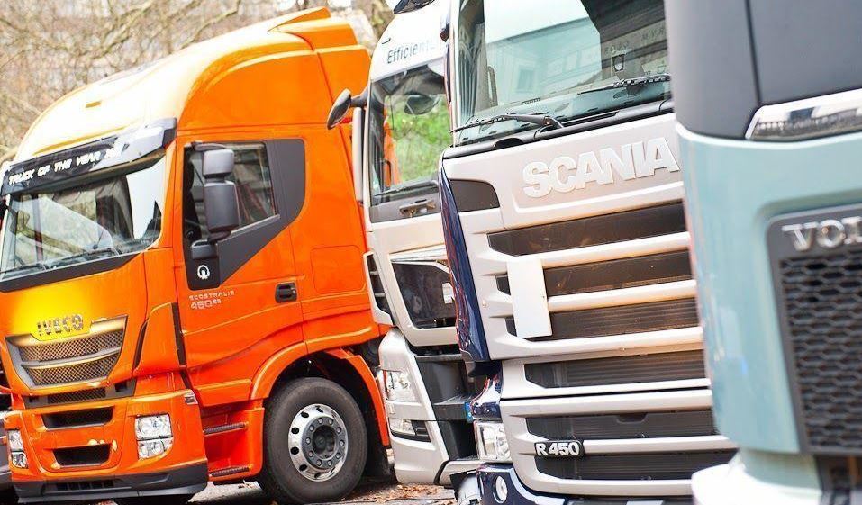 Camiones estacionados