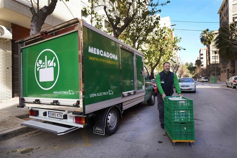 Camión eléctrico de Mercadona