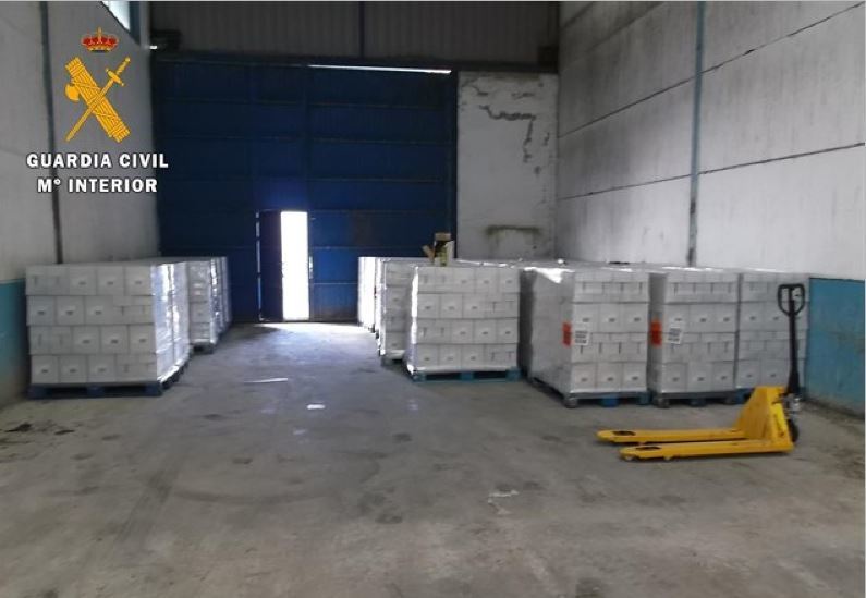 Mercancía robada localizada en una nave industrial