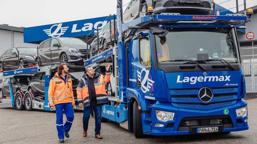 Imagen del Mercedes Actros portacoches