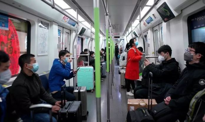 Imagen del metro en China