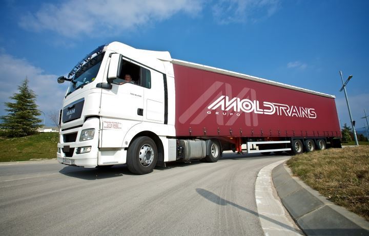 Imagen de un camión del grupo Moldtrans
