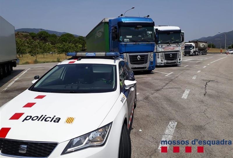 Un control de los Mossos d'Escuadra