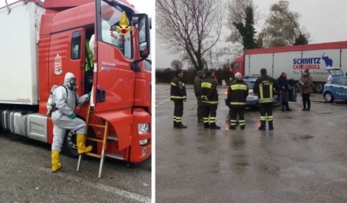 muerto, cabina, cuatro, días, bomberos, policía, tránsito, camionero, húngaro,, natural, empresa, muerte, natural,