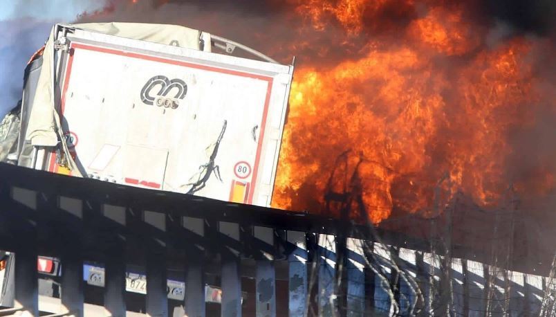 Una imagen del accidente. Foto: EFE