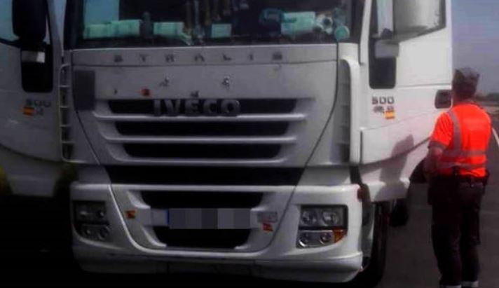 Imagen del camión denunciado. Policía Foral