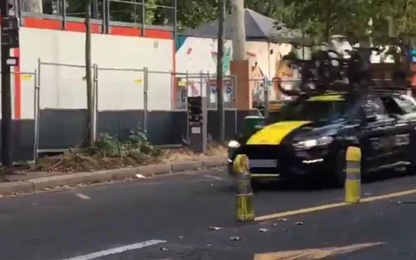 Uno de los coches multados por el radar