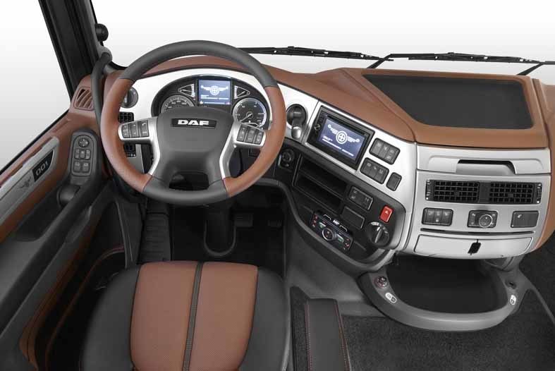 Interior de una cabina DAF
