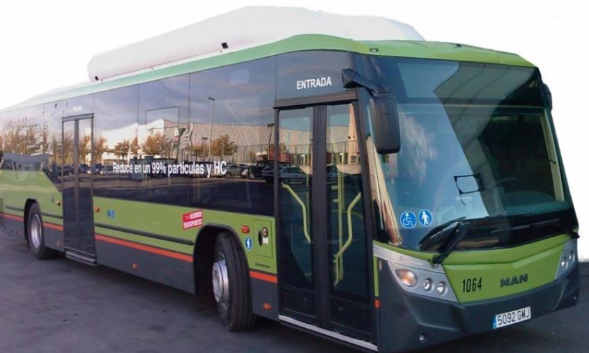 Imagen de un autobús interurbano de Madrid