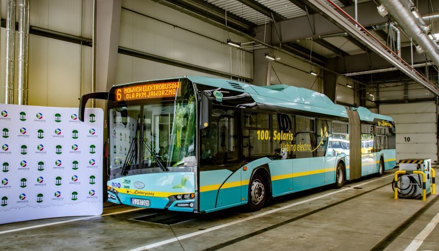 Imagen del autobús eléctrico de Solaris