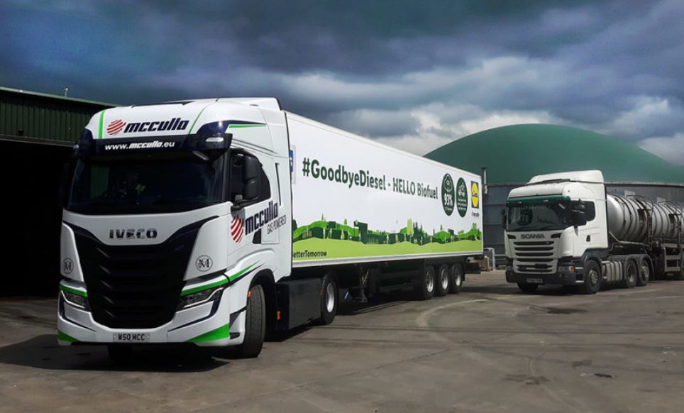 Camiones de la empresas McCulla Transport