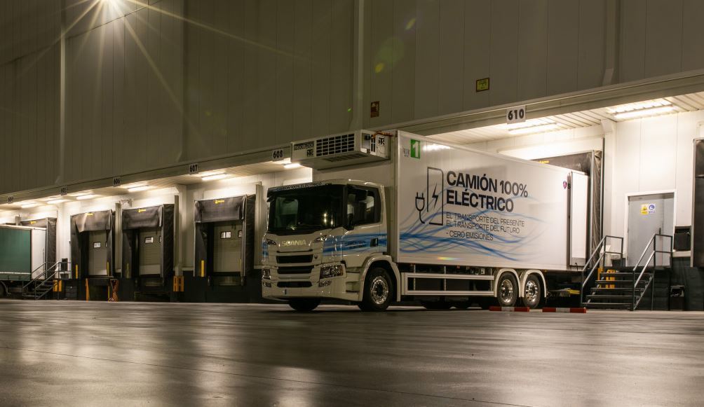 Camión eléctrico en pruebas en Mercadona