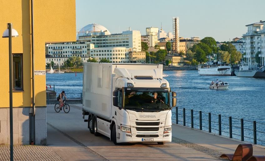 Imagen del Scania eléctrico