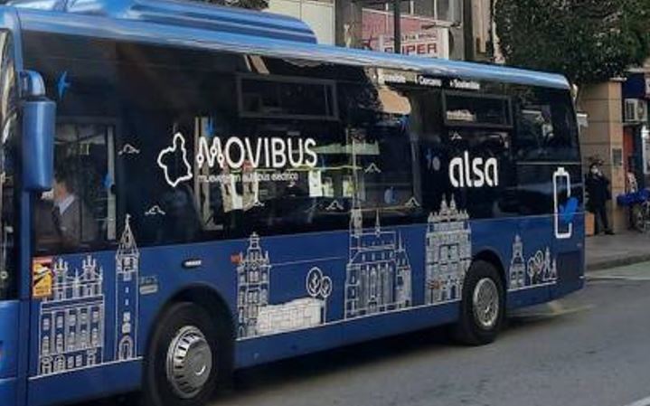 Imagen de autobús eléctrico de Movibus
