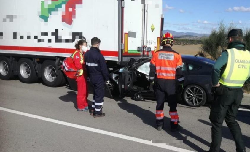 Muere una persona en un accidente de tráfico registrado en la A-23, entre Albentosa y San Agustín
