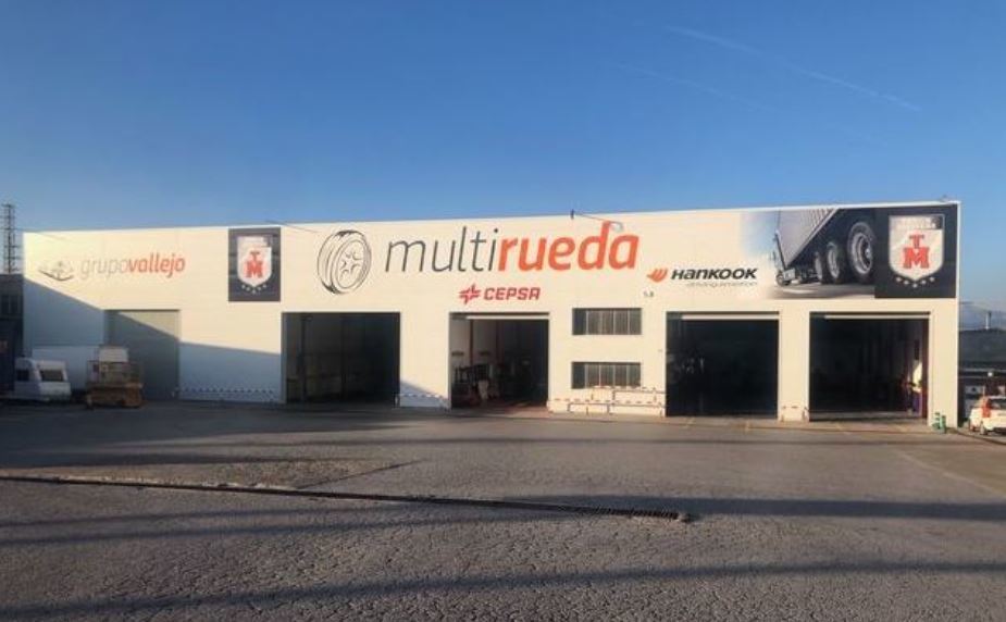 Sede de Multirueda-Grupo Vallejo en el Polígono La Portalada en La Rioja que ofrece café, agua y algo de comer a los camioneros
