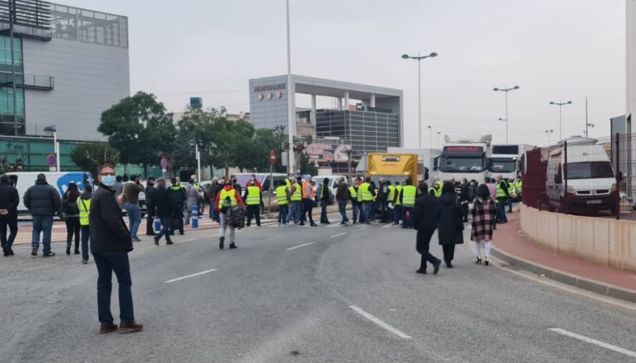 Imagen de la huelga en Murcia