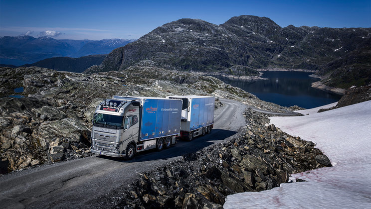 Volvo en las carreteras noruegas