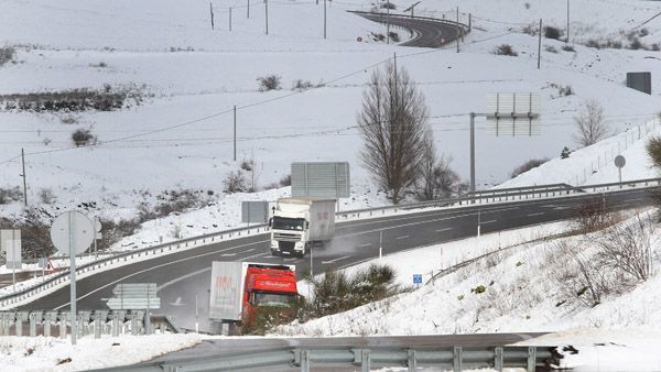 Imagen de una carretera nevada