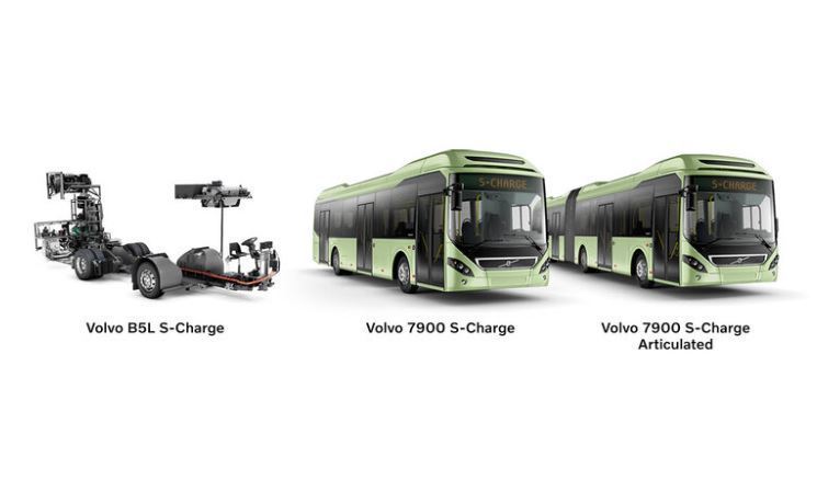Imagen de los nuevos autobuses Volvo