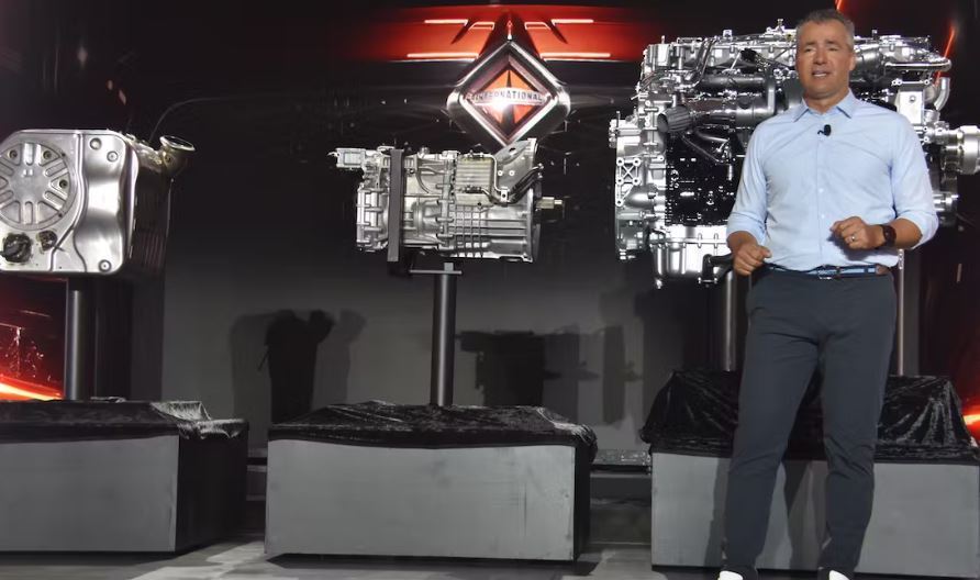 Imagen de la presentación de Navistar del sistema de propulsión global integrado