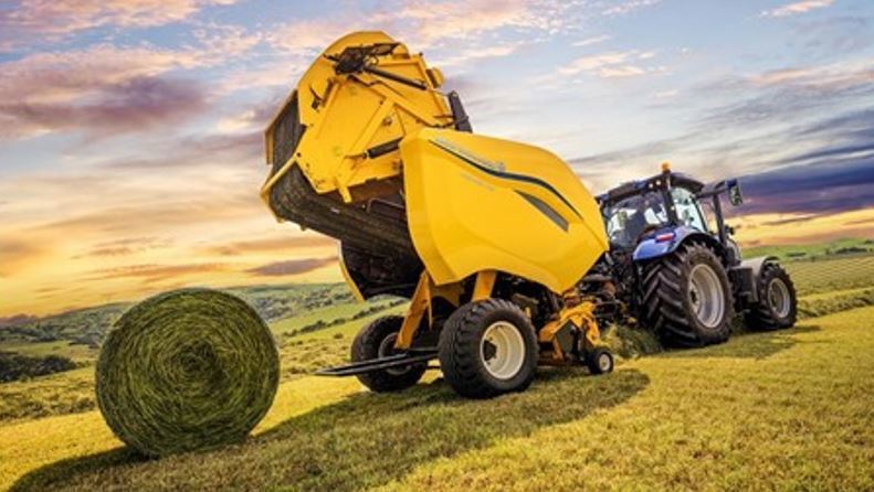 Imagen de una de las empacadoras New Holland de cámara variable