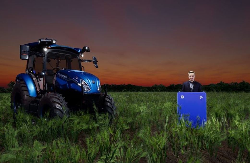 Imagen de New Holland colabora con Microsoft y Touchcast en CES 2023 con una experiencia de metaverso.
