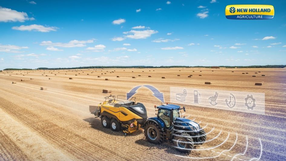 Imagen de la empacadora New Holland medalla de plata Agritechnica