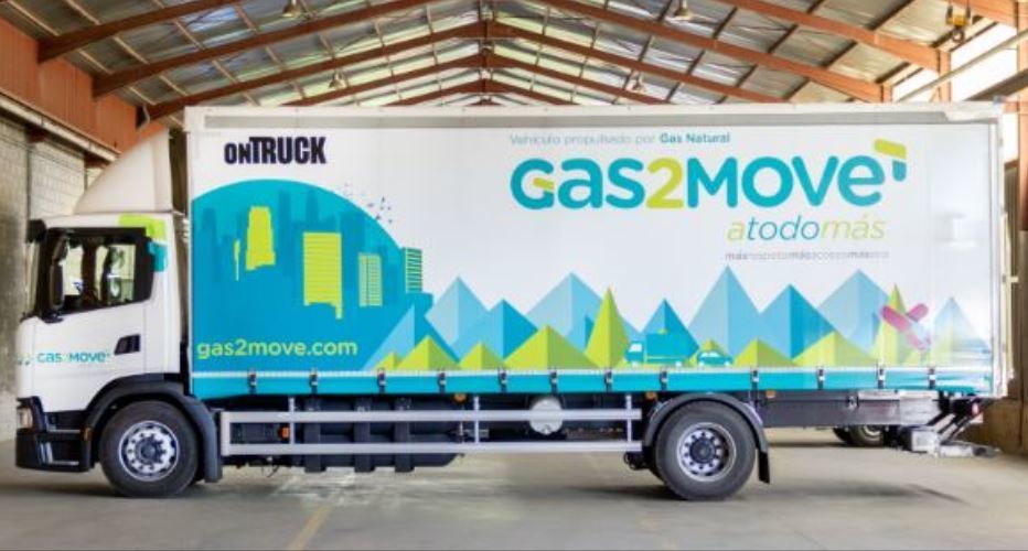 Uno de los camiones de Ontruck y Gas2Move