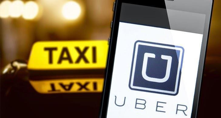 Imagen aplicación Uber y taxi
