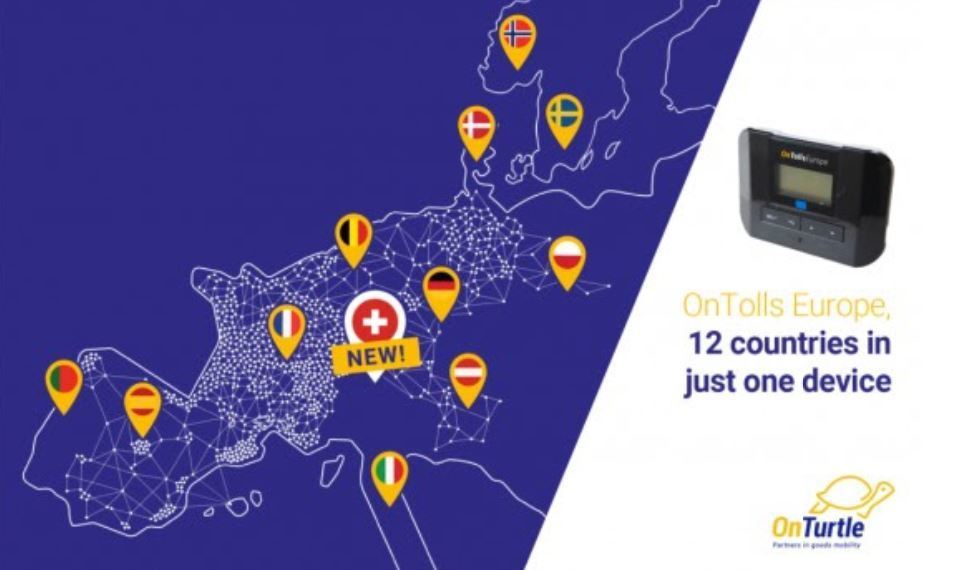 OnTurtle amplía la cobertura de su dispositivo de peaje único, OnTolls Europe, a 12 países
