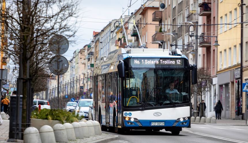 Imagen del trolebús Solaris Trollinos
