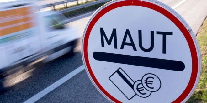 Imagen de una señal de peaje en Alemania