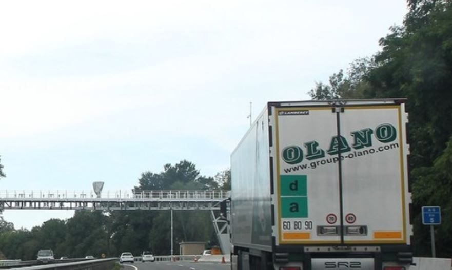 Un arco de peaje en la N-1