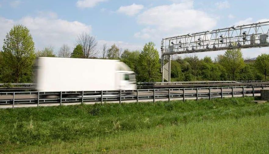 Imagen de un peaje en una autopista francesa