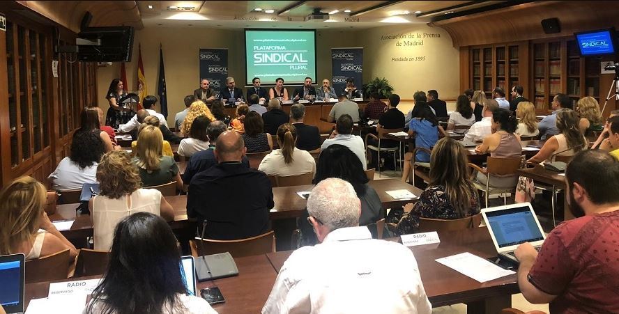 Reunión de los sindicatos de la Plataforma Sindical Plural
