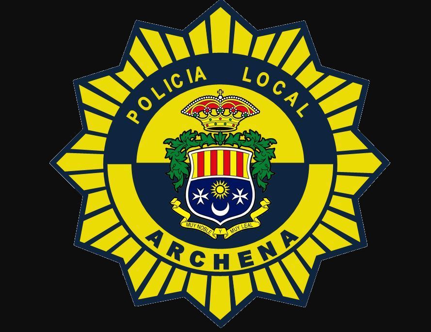 Imagen del escudo de la policía local de Archena