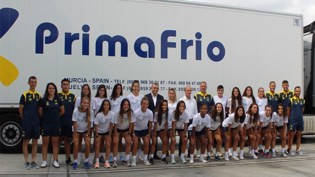 El equipo de fútbol femenino patrocinado por Primafrio