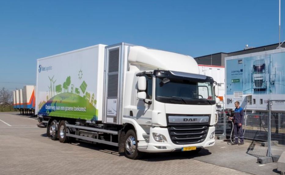 El camión DAF CF con celda de hidrógeno