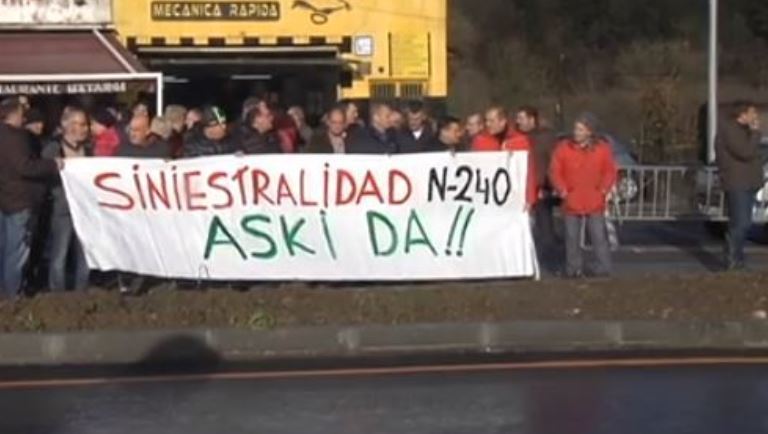 Protesta de los trabajadores de Pesalur.